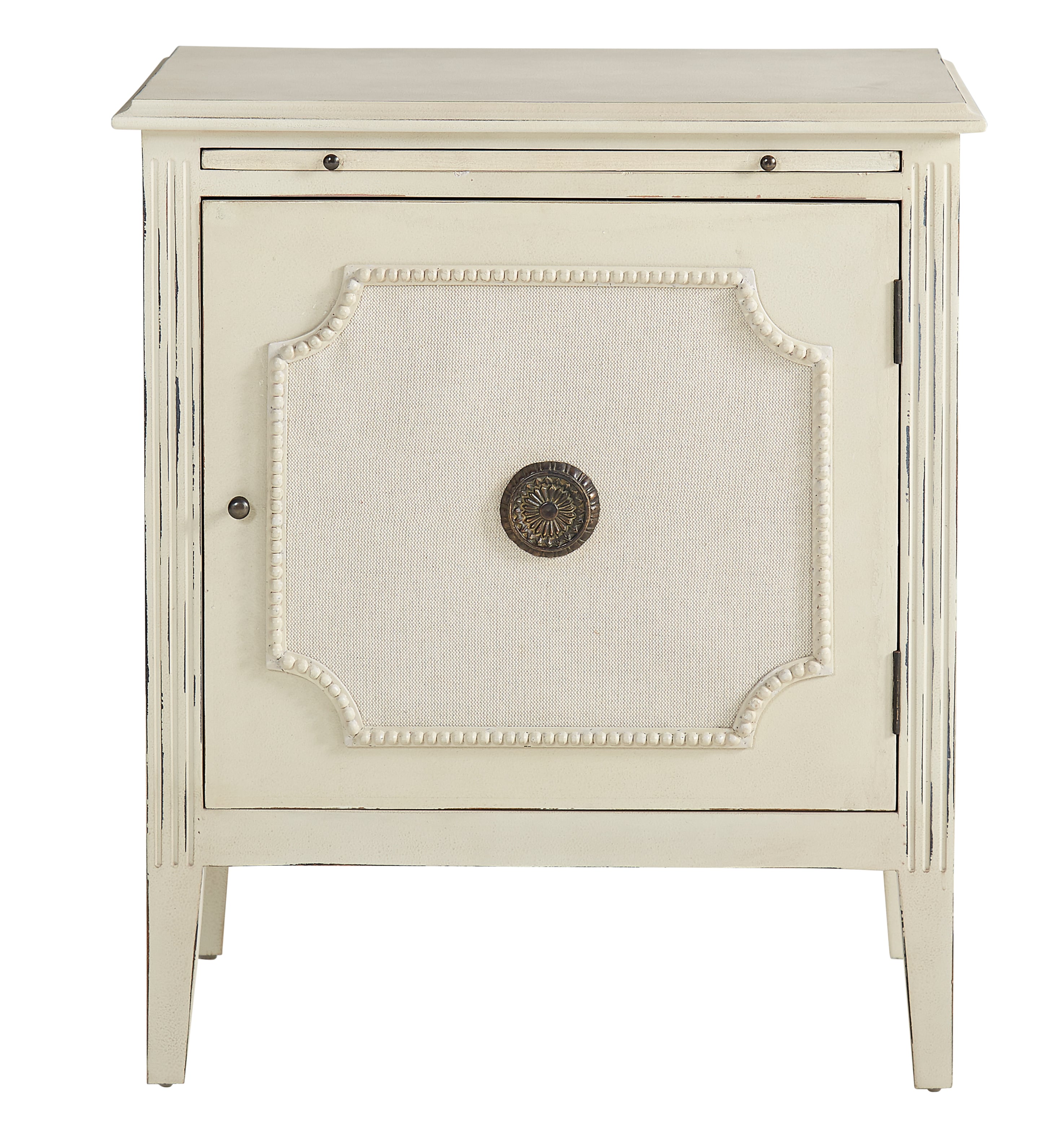 Furniture Classics Furniture Classics Linen & Beaded Front End Table