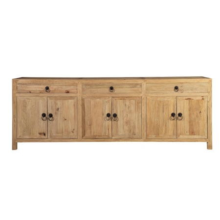 Large Old Elm Sideboard