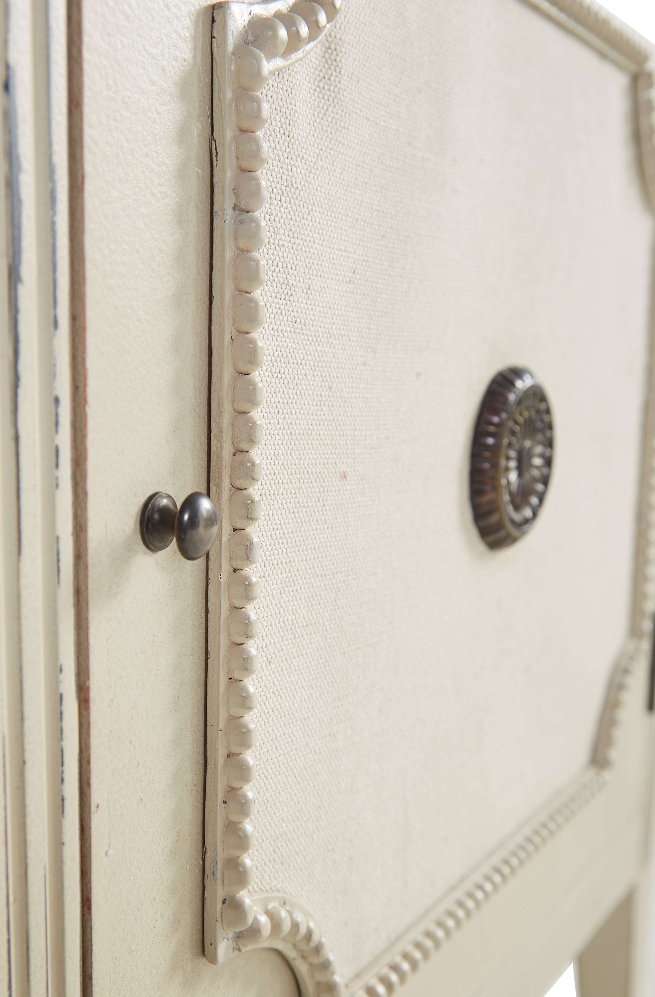 Furniture Classics Furniture Classics Linen & Beaded Front End Table