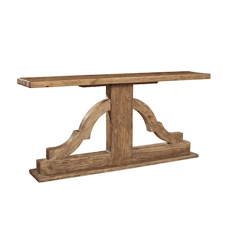 Solid Wood Bracket Console Table