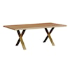 Canal Dover Furniture Bordeaux Live Edge Dining Table - X Base