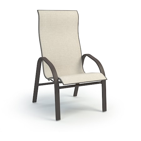 Outdoor High Back Dining Chair