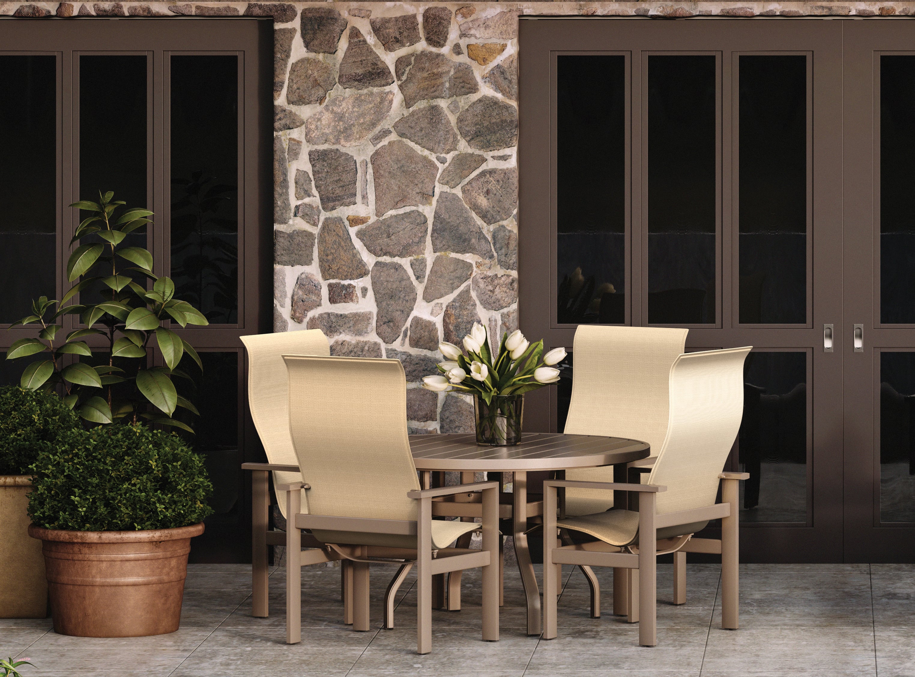 Homecrest Elements Sling High Back Dining Chair