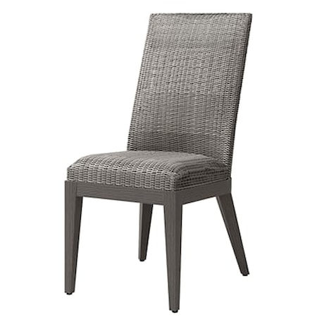 Woven-Cushion Dining Side Chair