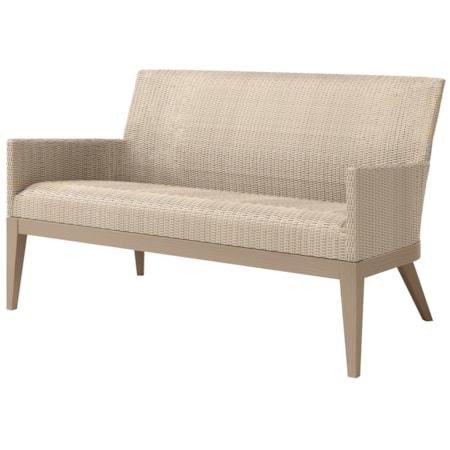 Woven-Cushion Loveseat