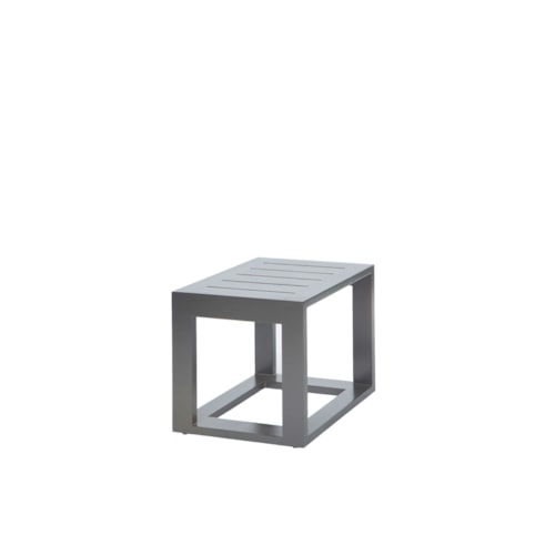 Palermo 19" Slat-Top Chairside End Table