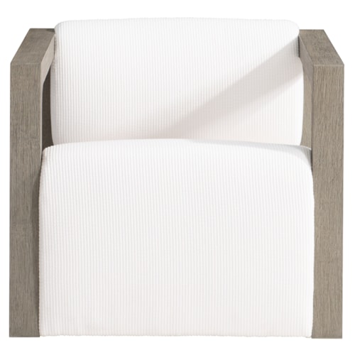 Contemporary Outdoor Swivel Accent Chair