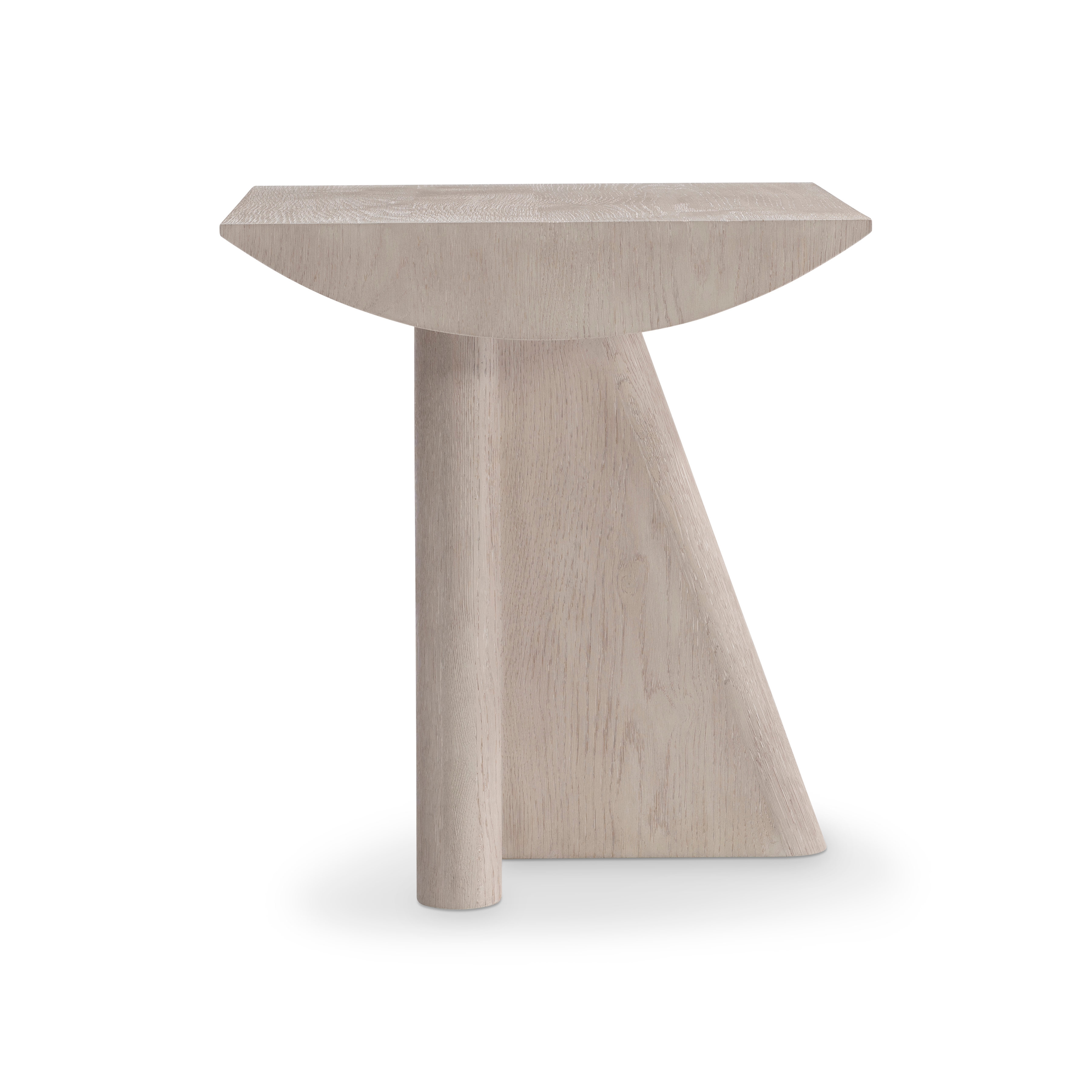 22" Wooden Side Table w/Angled Base