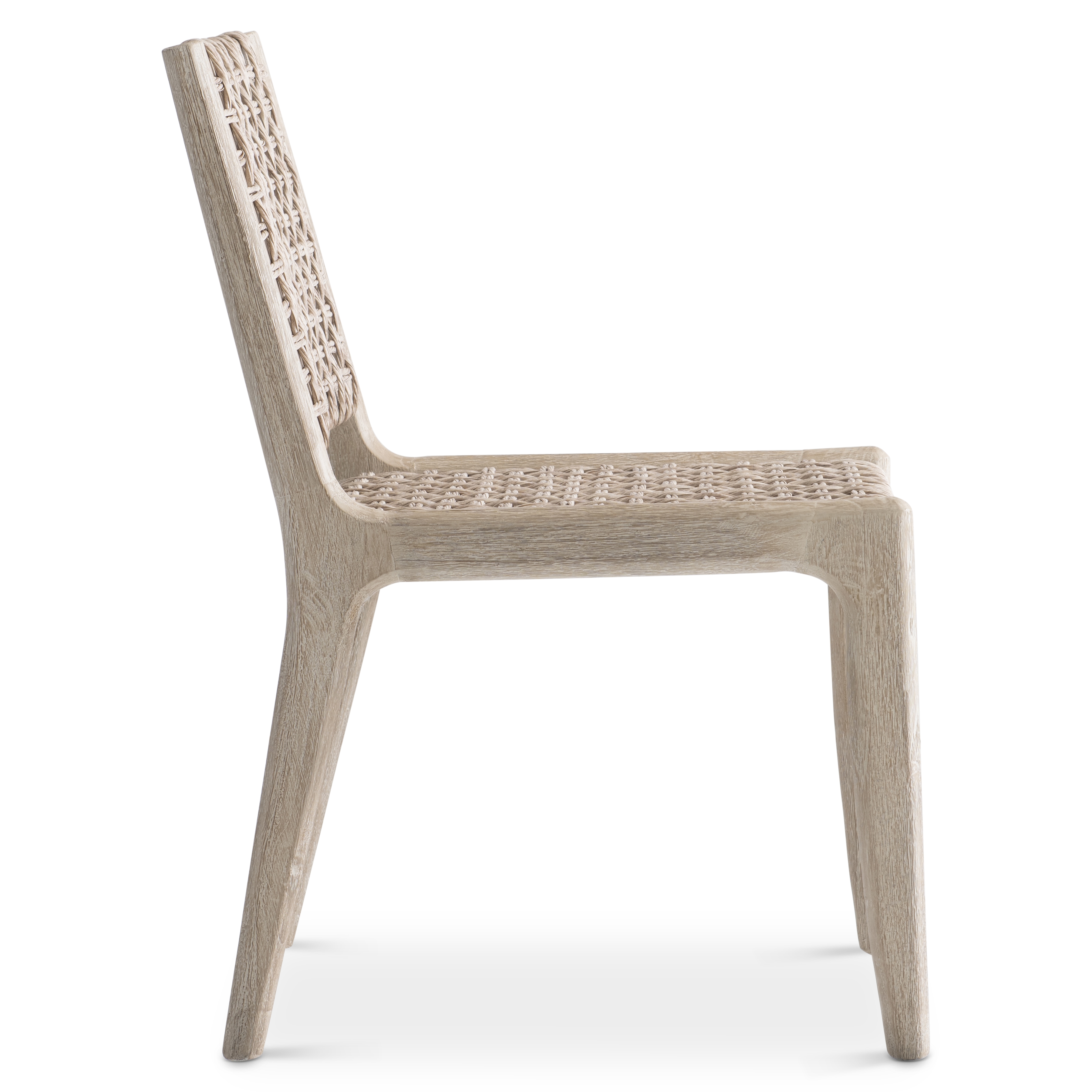 Outdoor Open-Weave Dining Side Chair