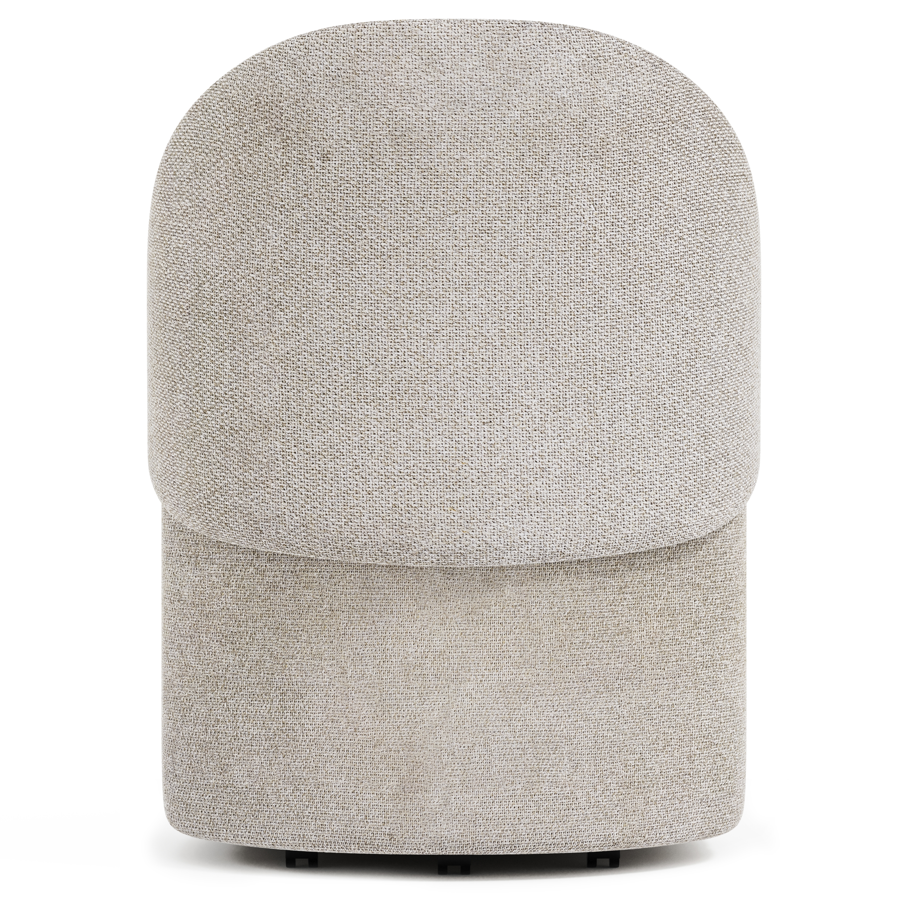 Bernhardt Tempo Uph. Barrel Dining Chair w/Hidden Casters