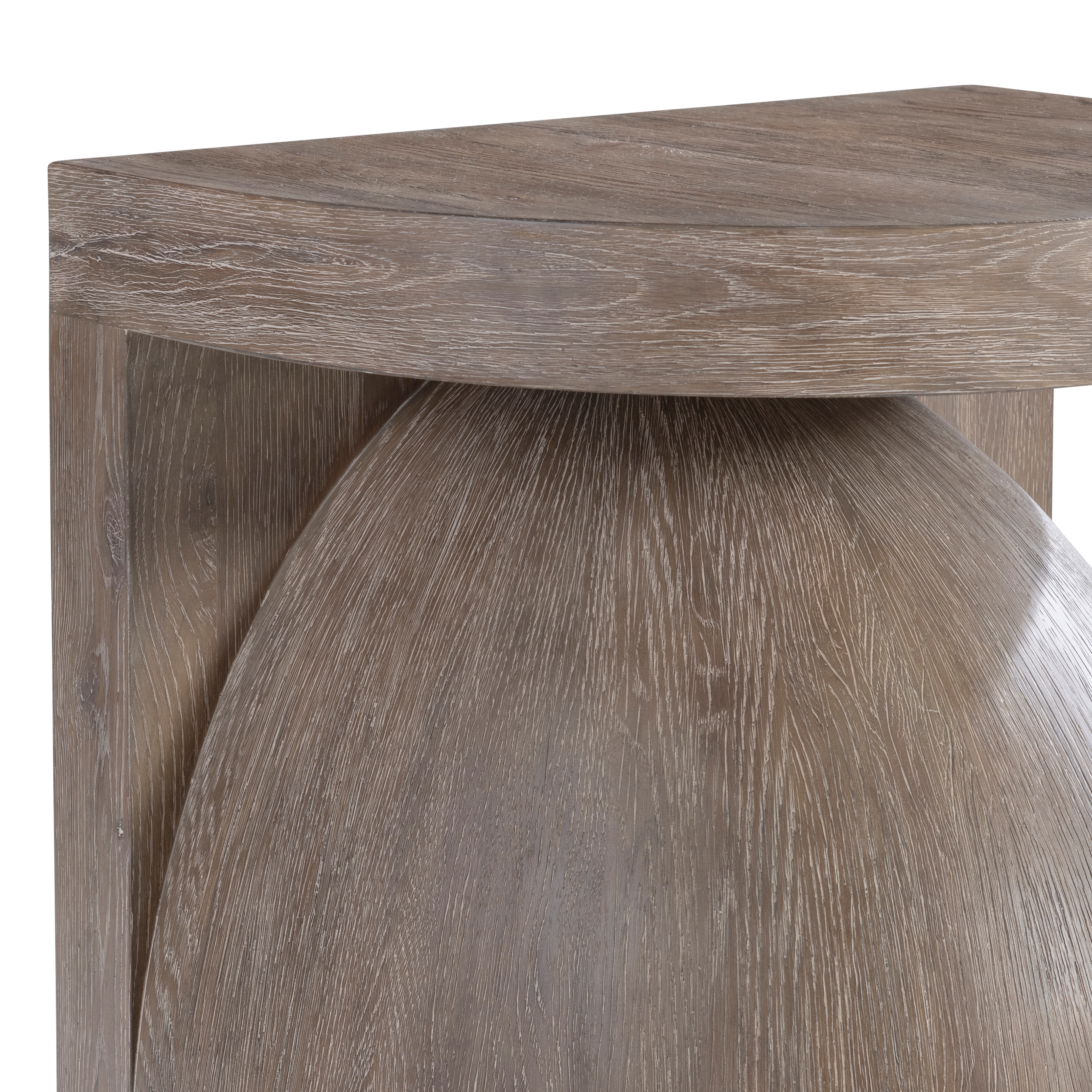 Bernhardt Bernhardt Living Wood Side Table w/Semi-Circle Top