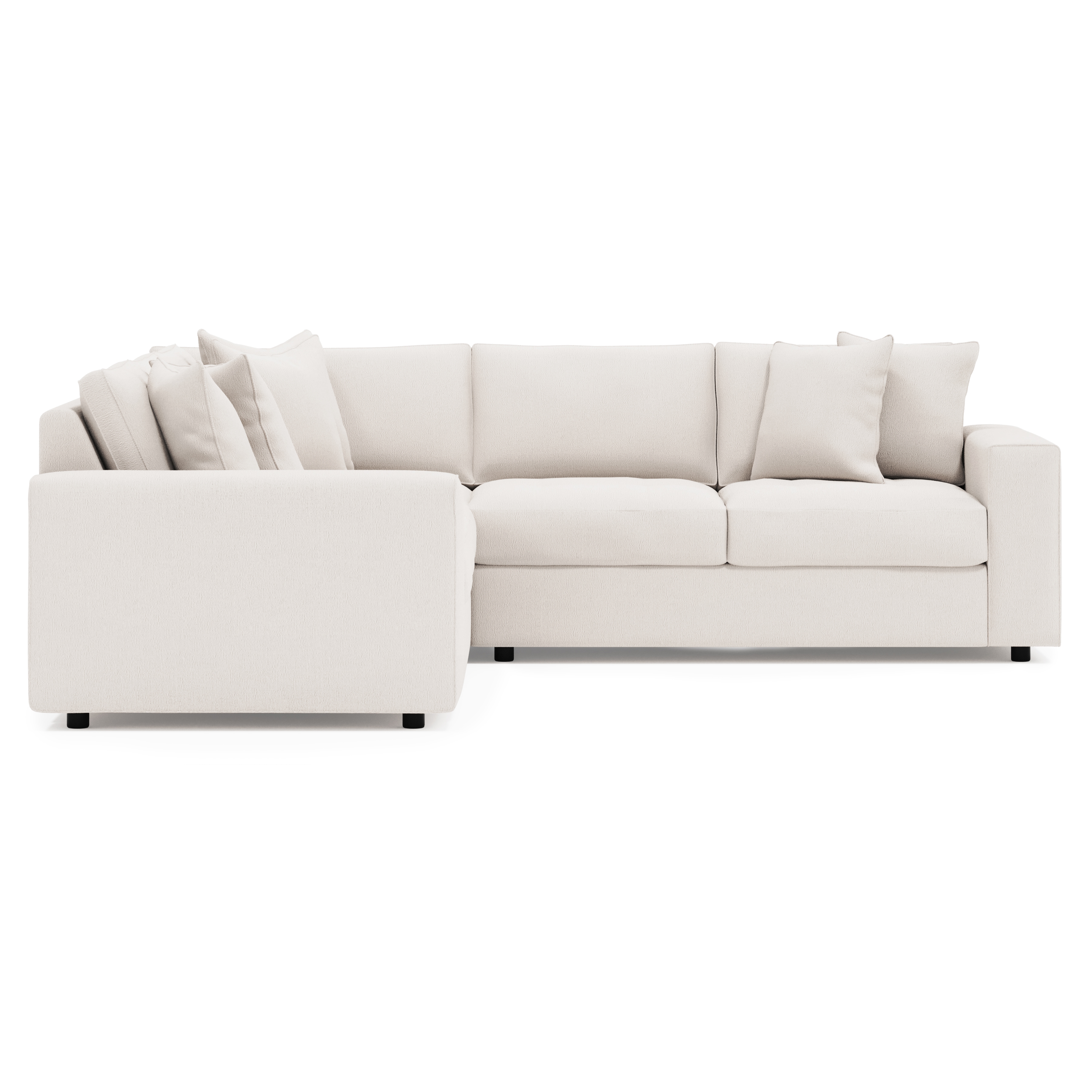 3-pc. Track-Arm Sectional w/Throw Pillows