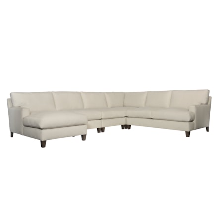 Mila Fabric Sectional with Left Arm Chaise