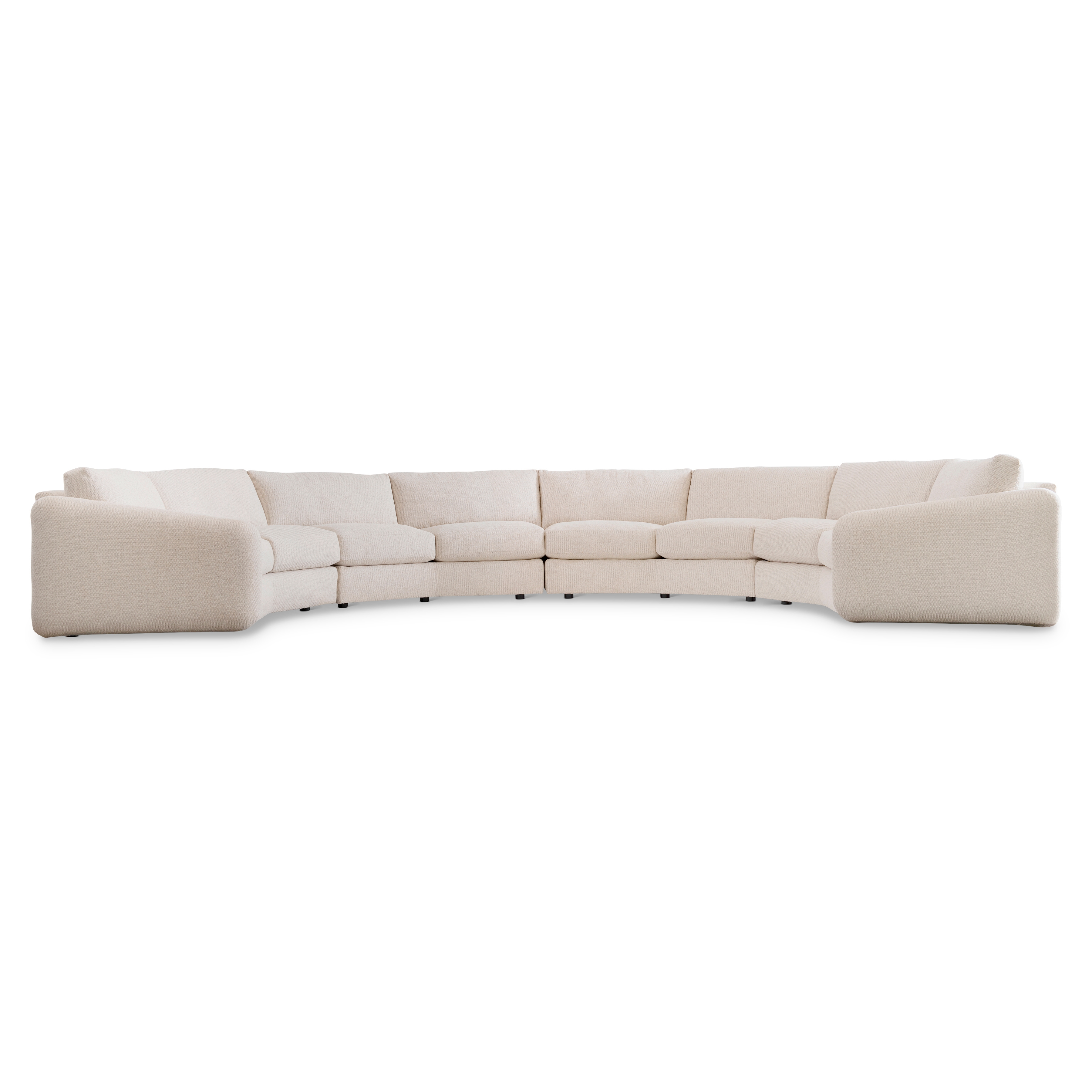 4-pc. U-Shape Sectional w/Throw Pillows