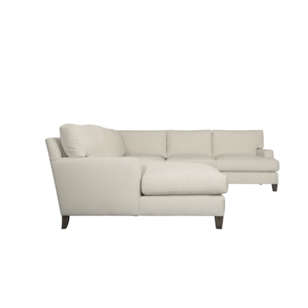 Mila Fabric Sectional with Left Arm Chaise