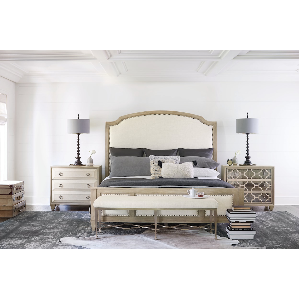 Bernhardt Santa Barbara King Upholstered Sleigh Bed