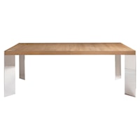 Contemporary Dining Table with 2 20" Leaves