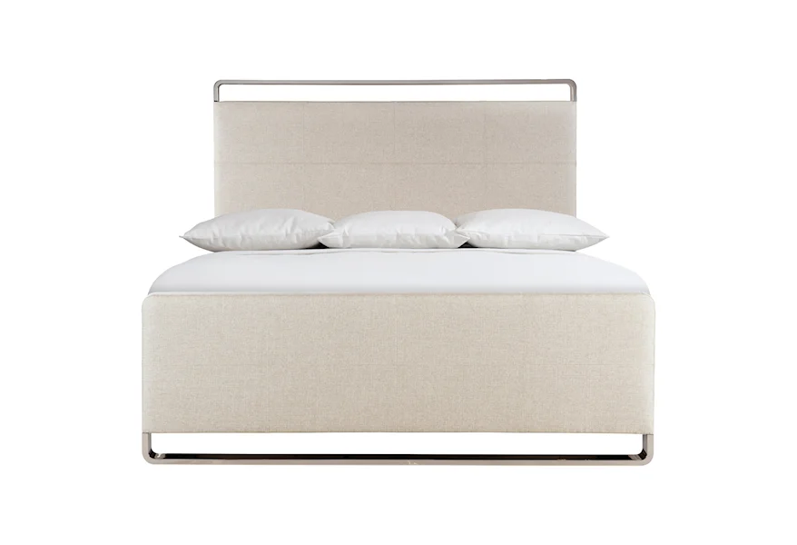 Interiors Fabric King Panel Bed by Bernhardt at Baer's Furniture