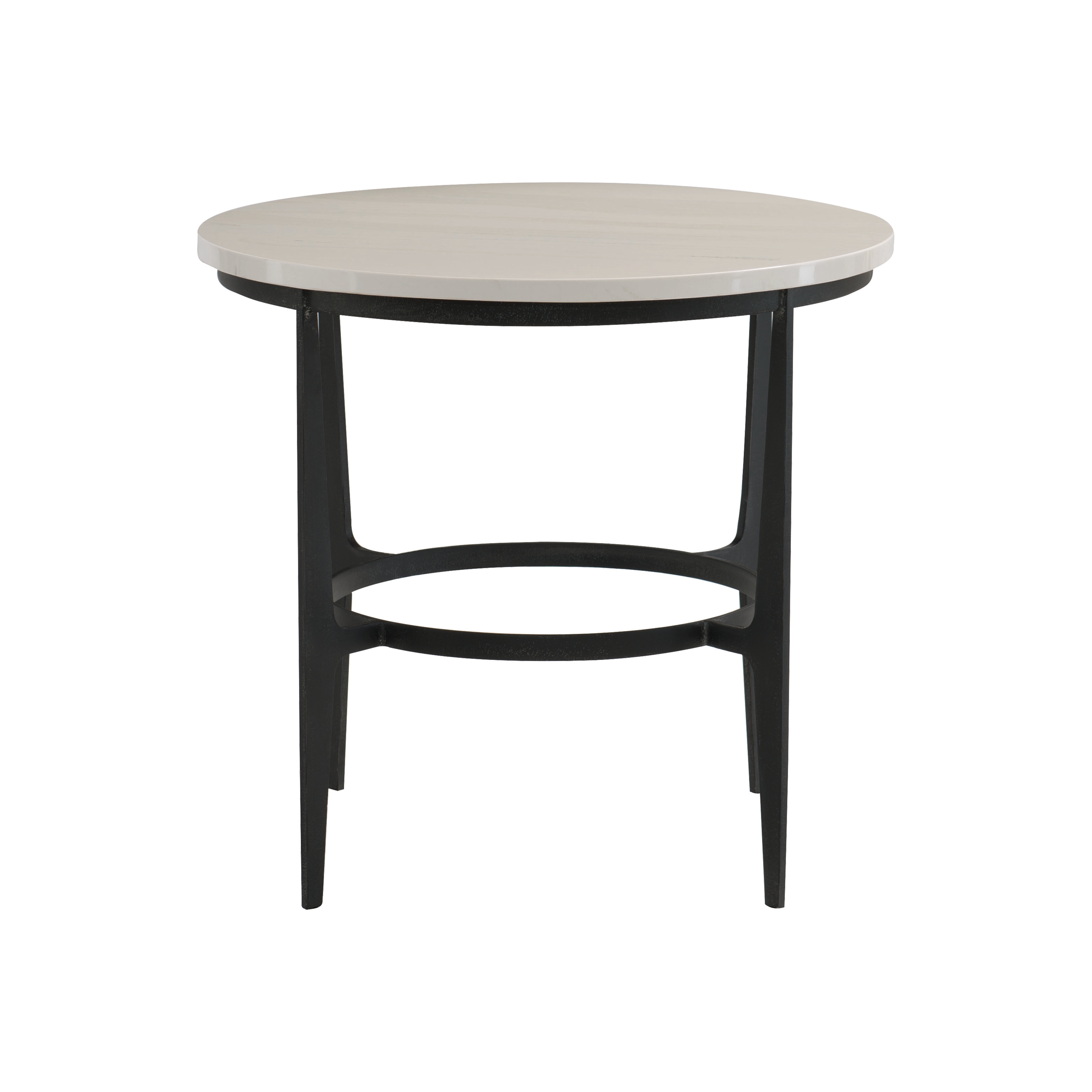 Round Metal End Table