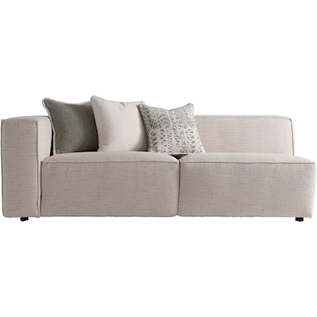 Bliss Fabric Left Arm Loveseat