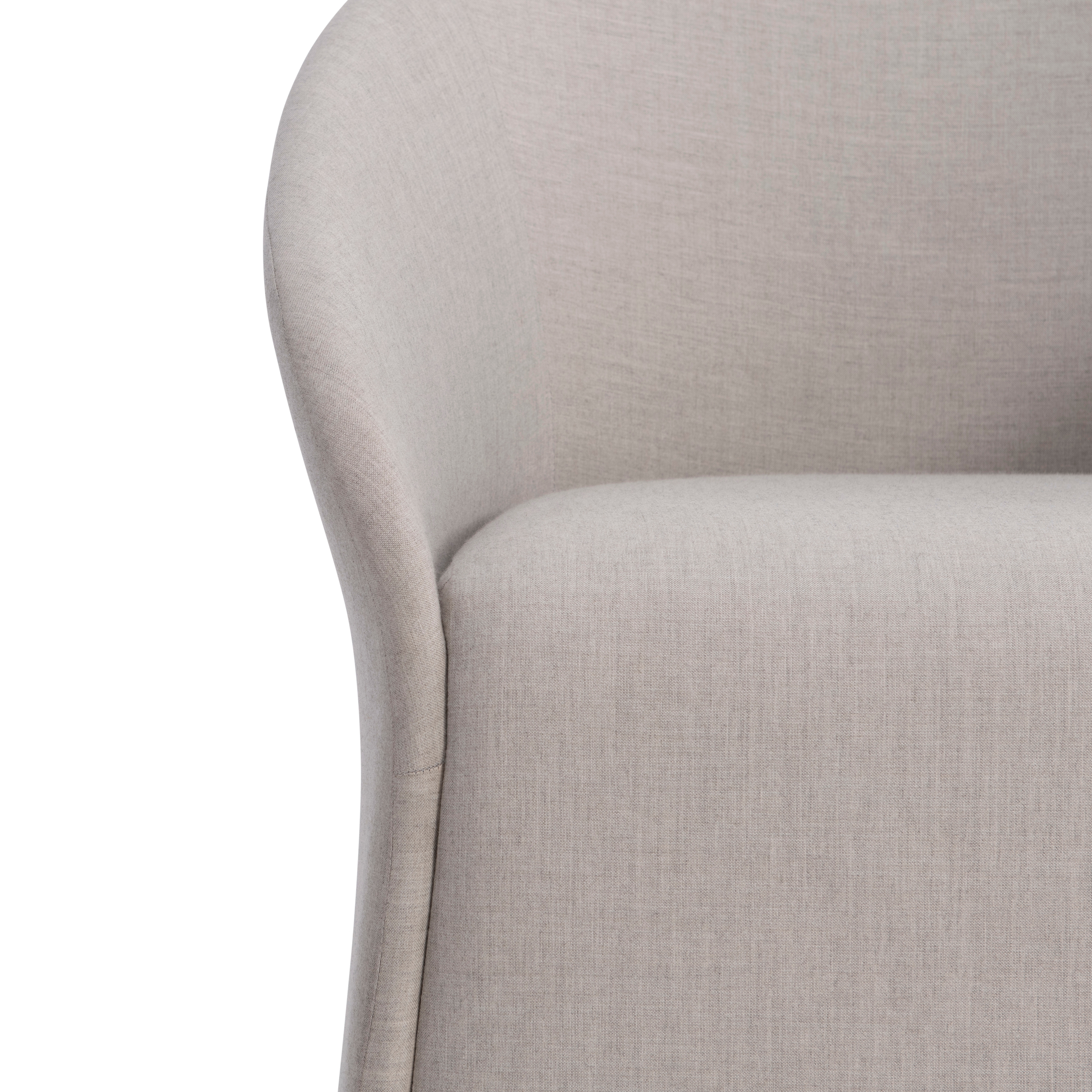 Outdoor Slipcover Dining Armchair w/Casters