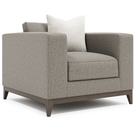 Tuxedo Armchair w/Oversized Track Arms