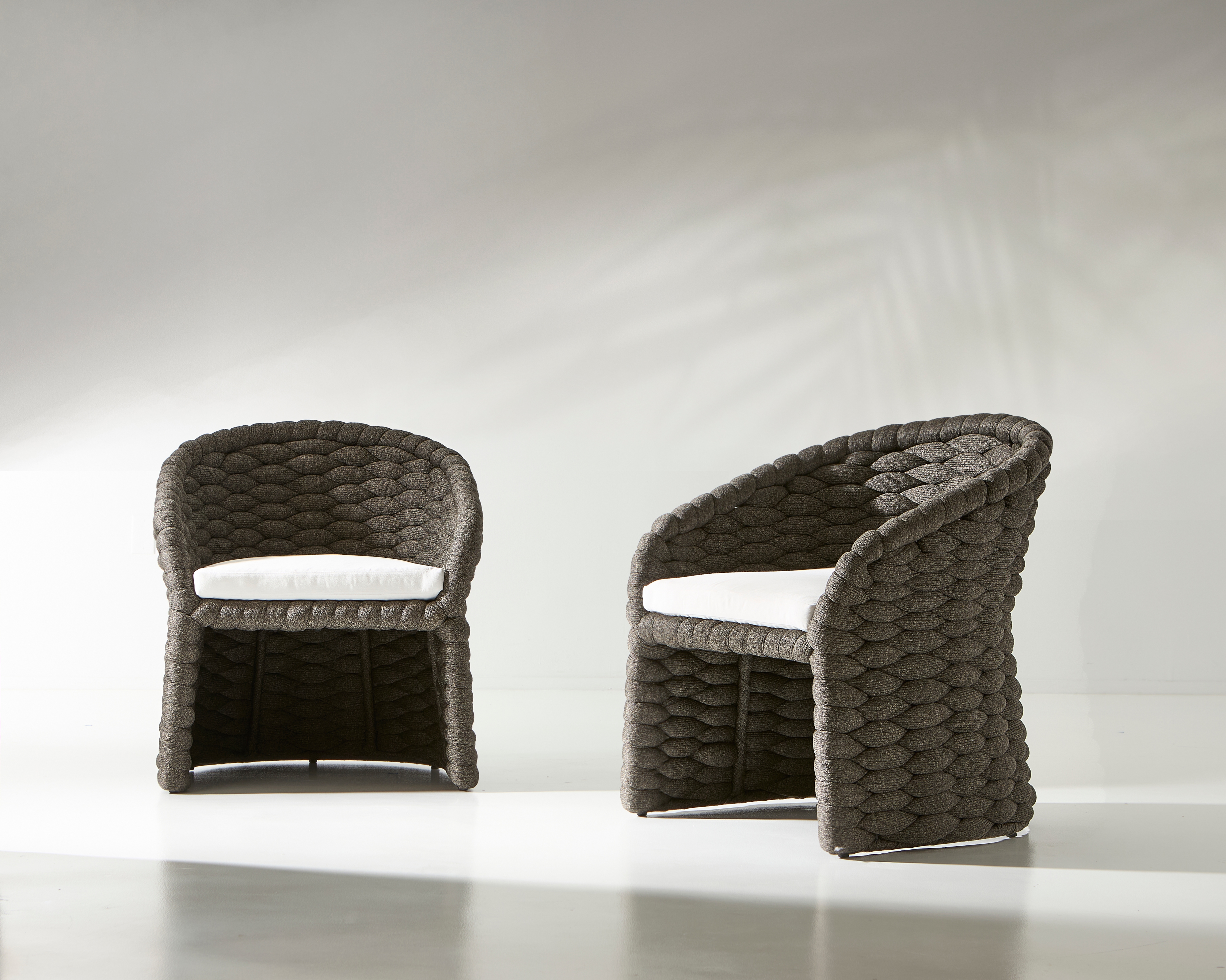 Bernhardt Bernhardt Exteriors Outdoor Woven Dining Armchair w/Sock Cushion