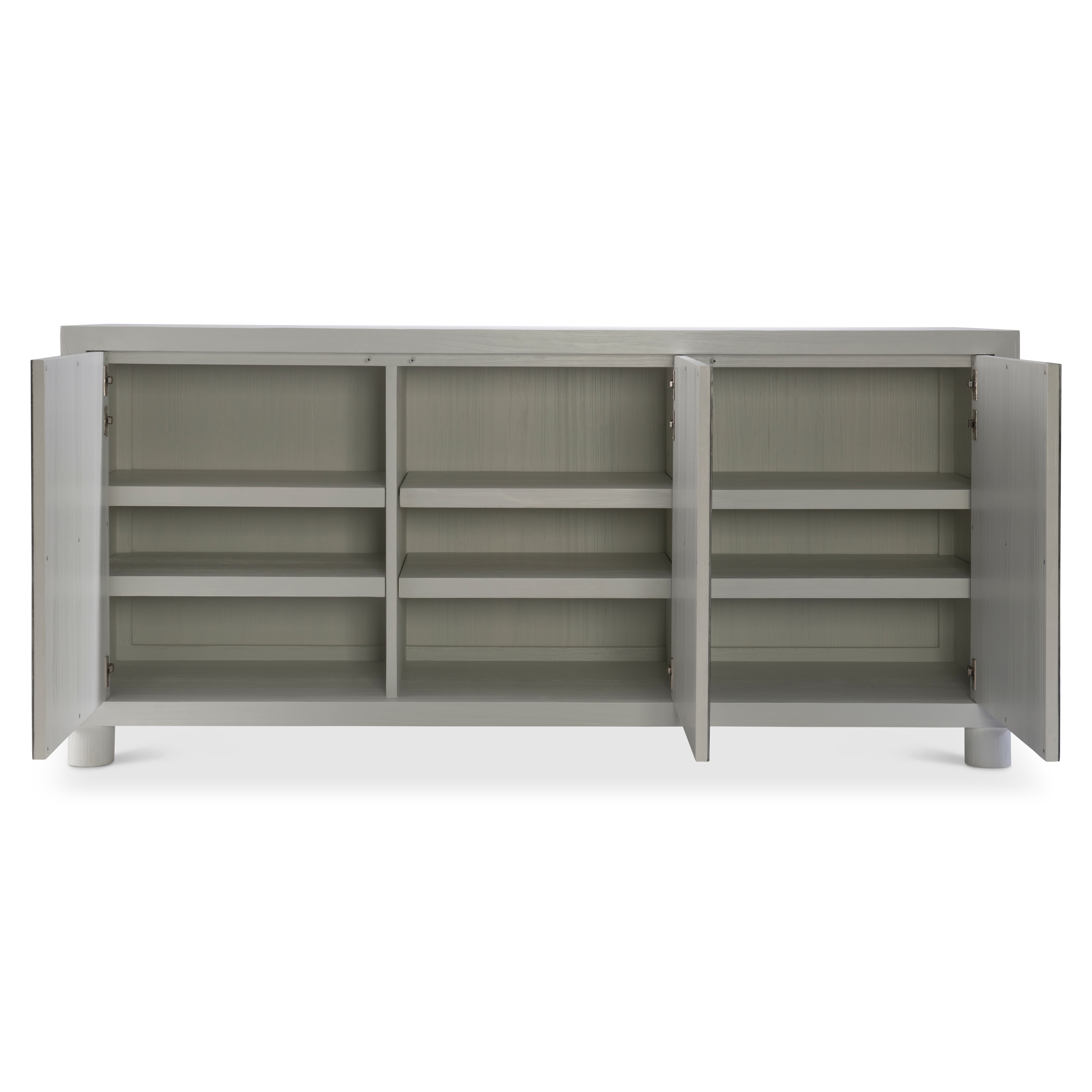 Bernhardt Bernhardt Interiors 3-Door Buffet w/Polished Aluminum Overlays