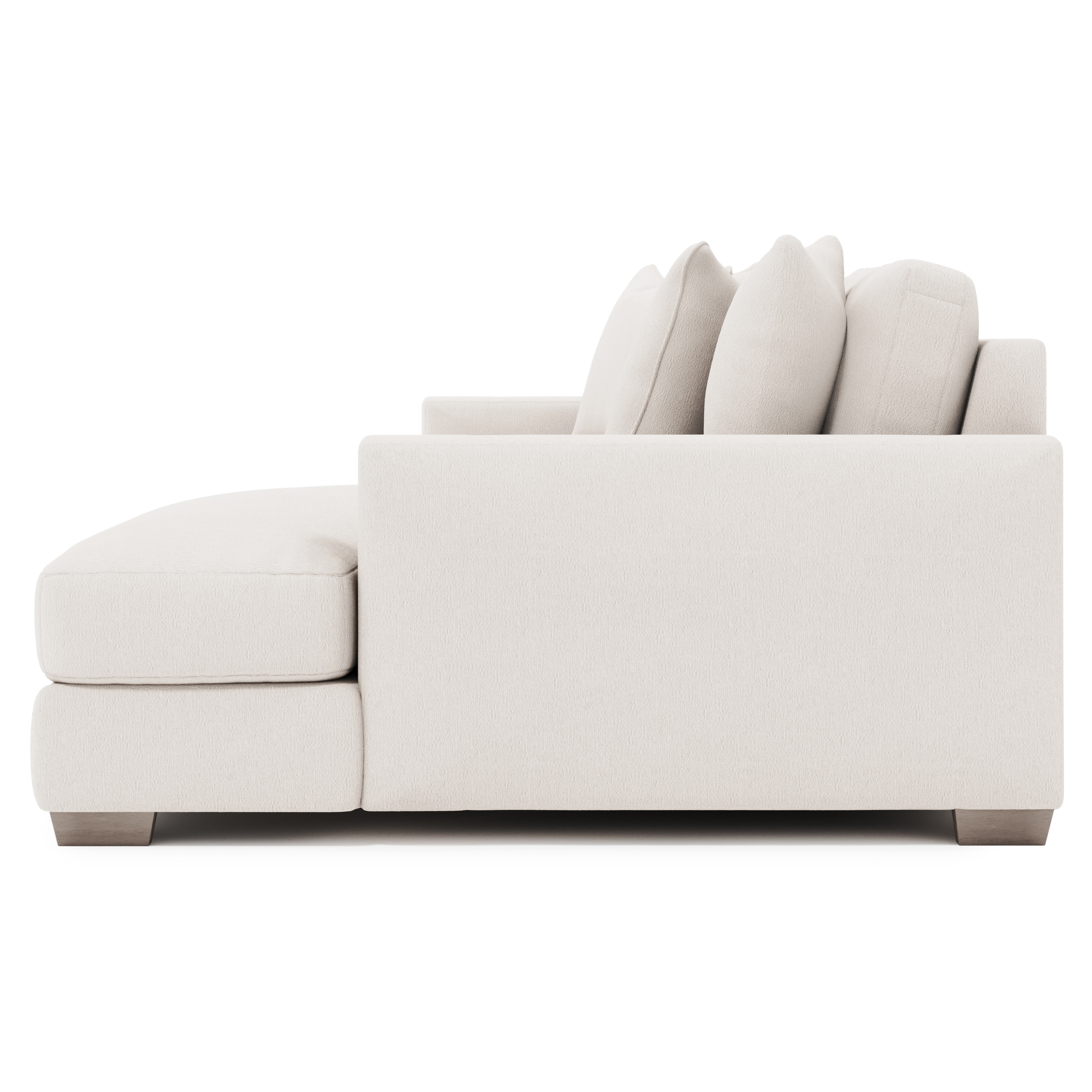 2-pc. Chaise Sectional w/Throw Pillows
