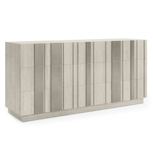 Contemporary 6-Drawer Dresser w/Push-to-Open Drawers