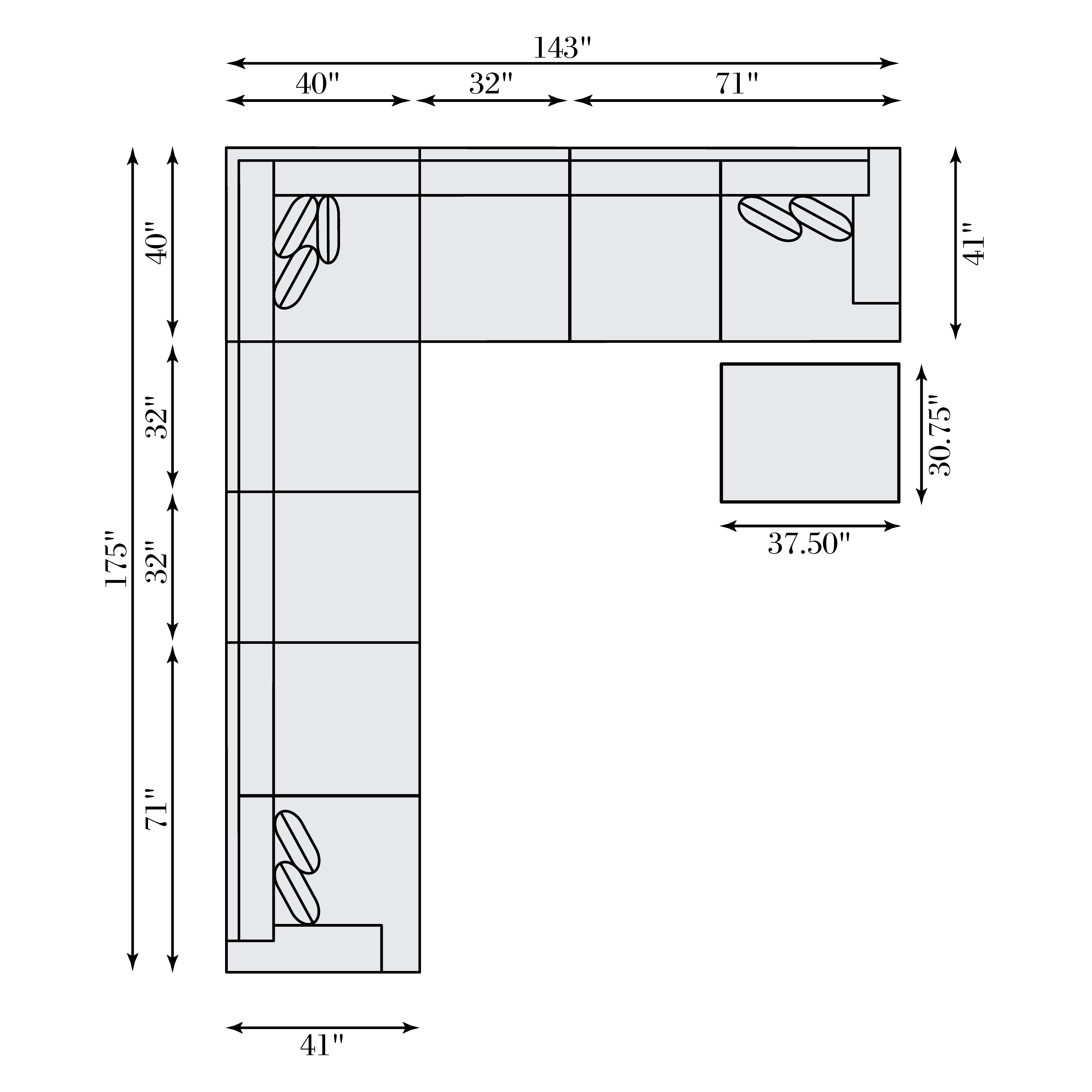Bernhardt Bernhardt Serena Fabric Sectional