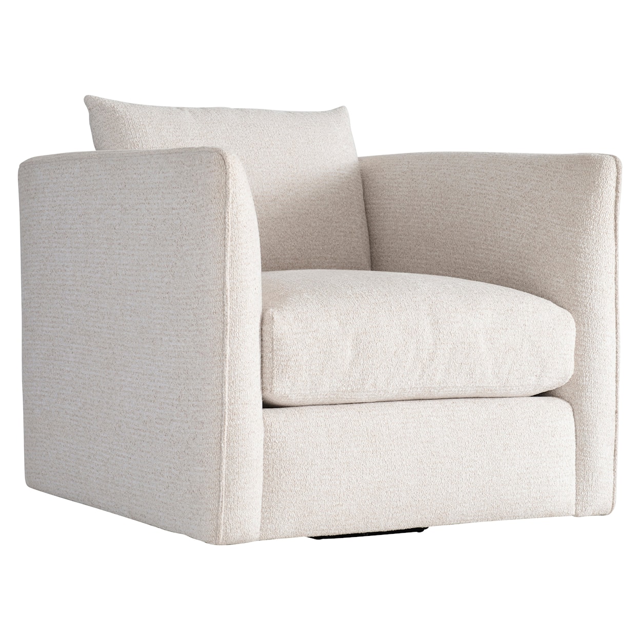 Bernhardt Plush Lille Fabric Swivel Chair