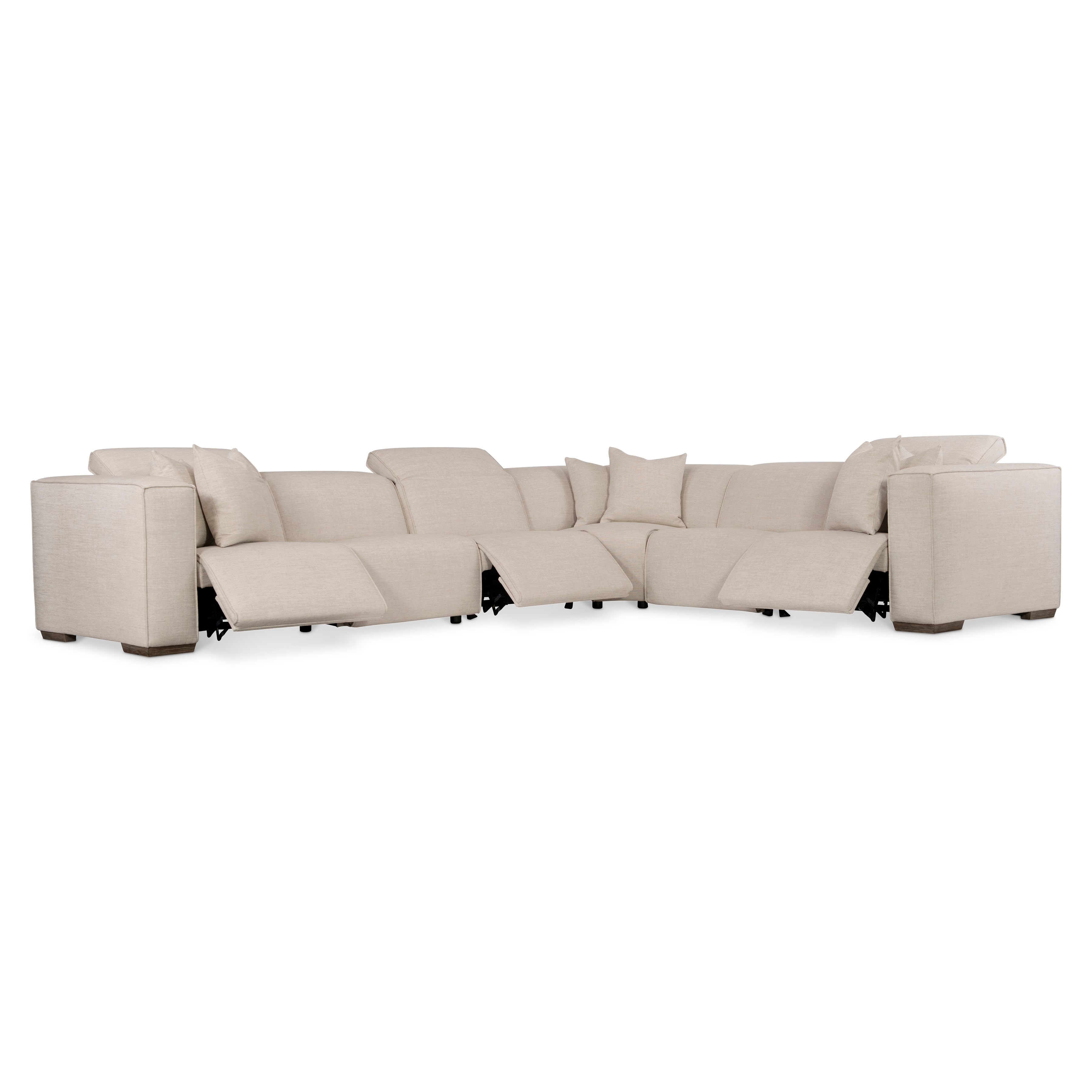 6-pc. Power Reclining Sectional w/Block Feet