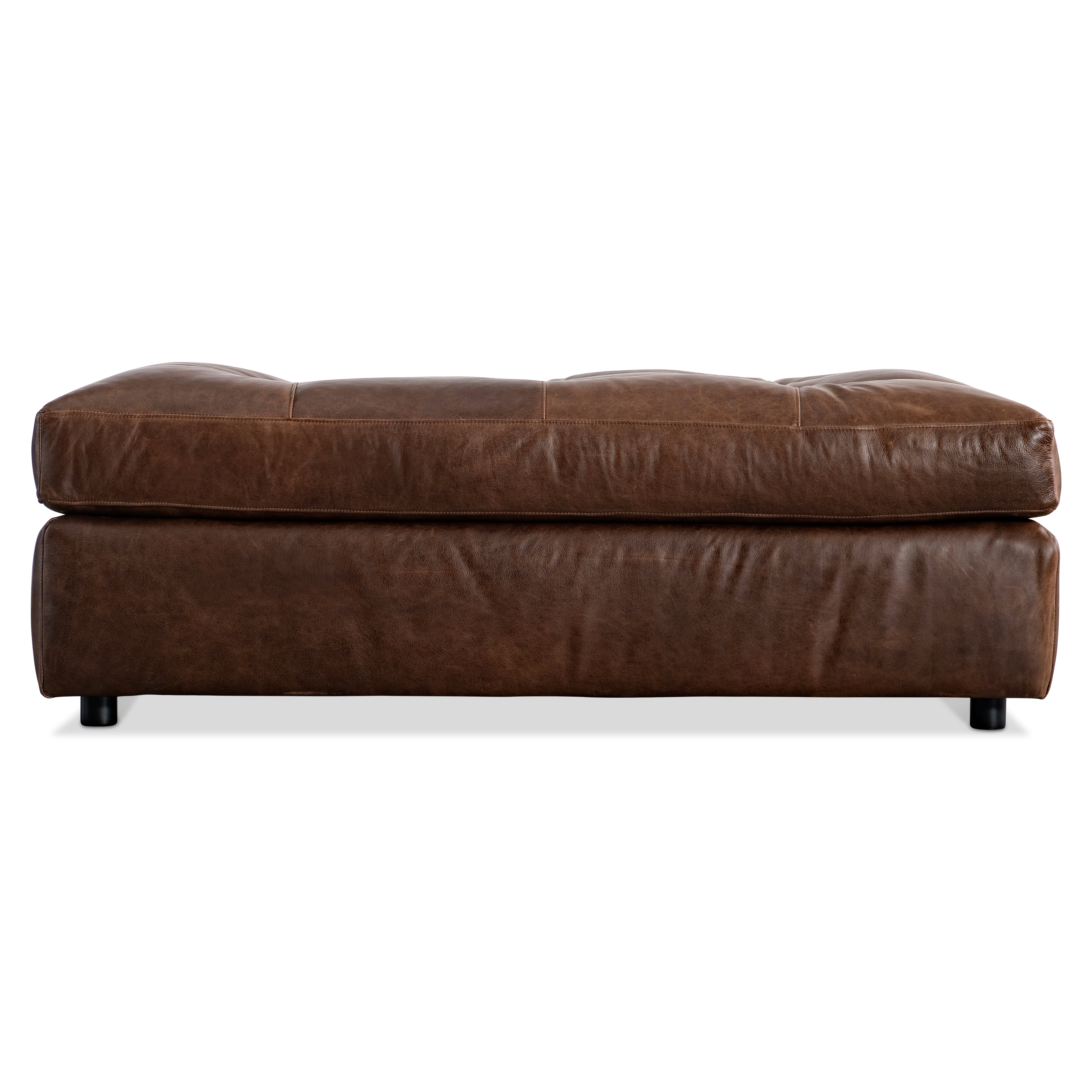 Nest Leather Ottoman