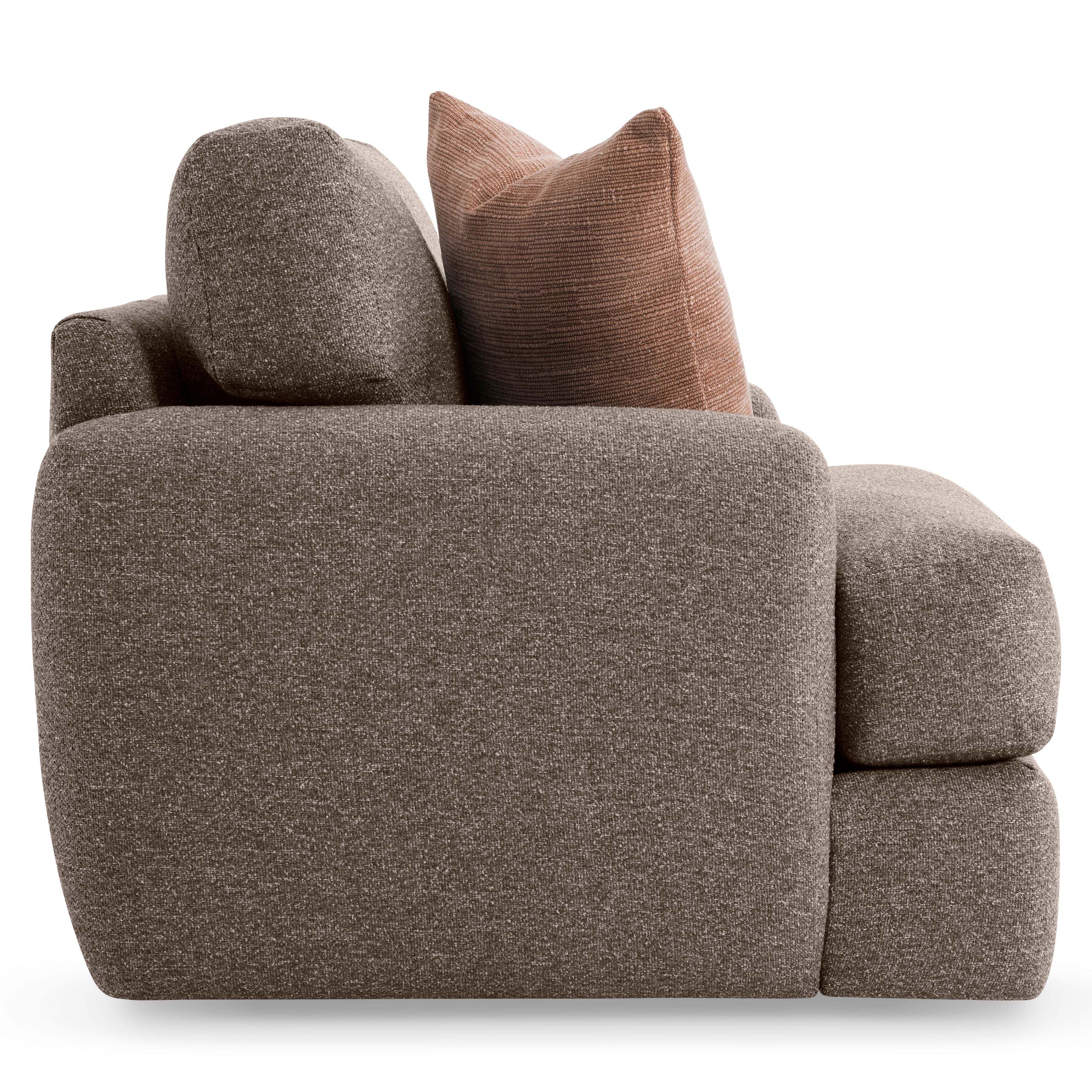 Plush Swivel Chair w/360-Degree Rotation
