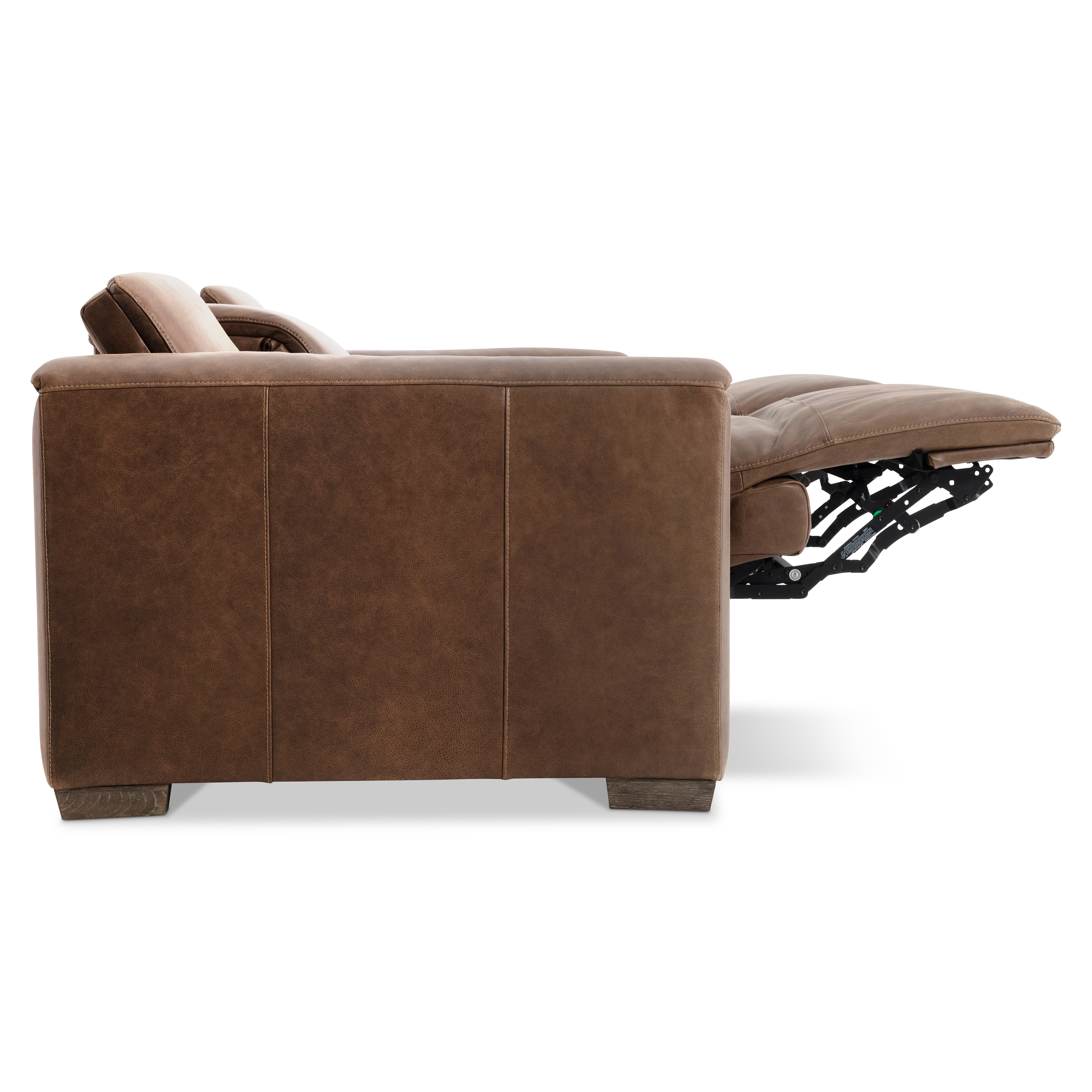 Power Reclining Leather Club Sofa