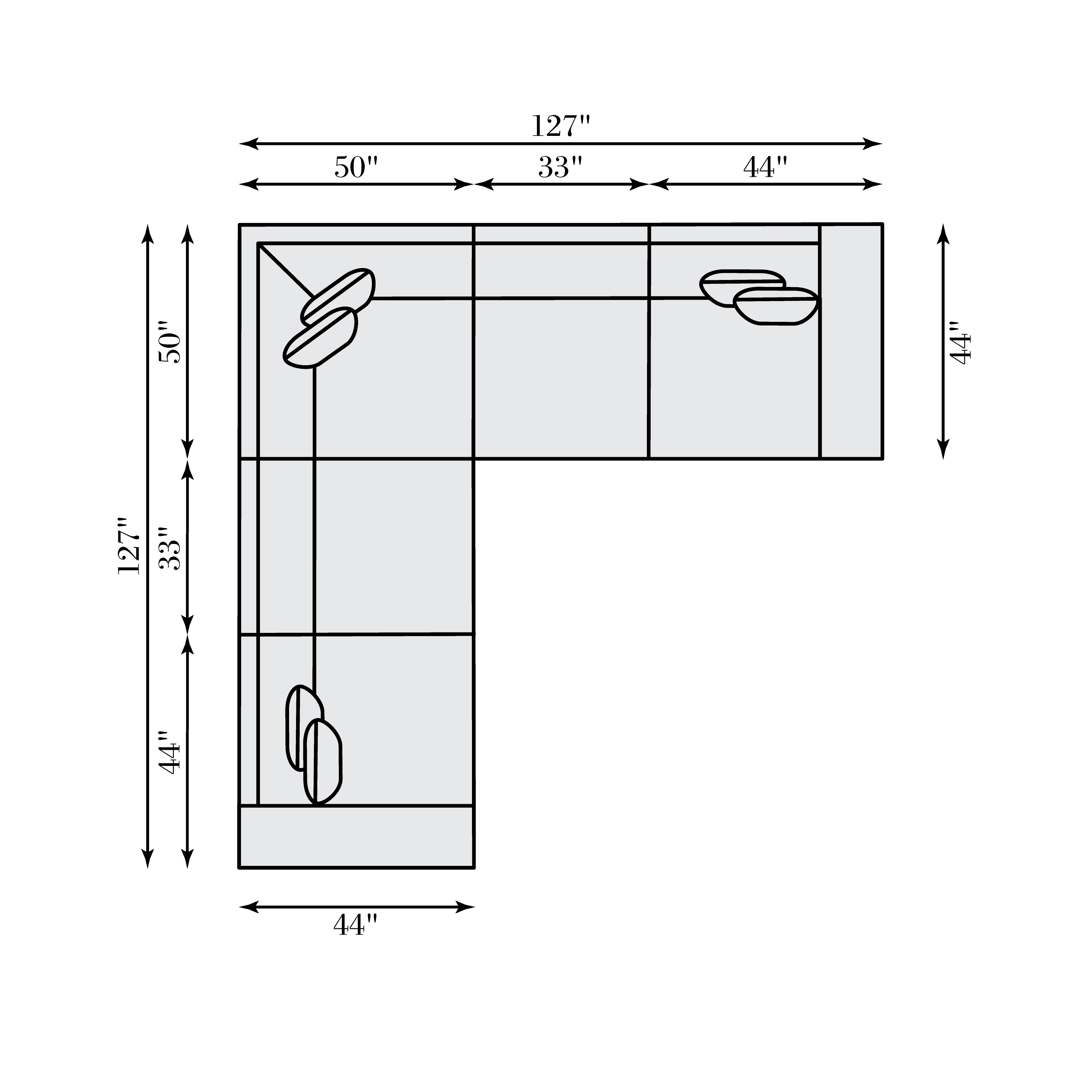 Bernhardt Bernhardt Living Bliss Fabric Sectional