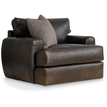 Cameron Leather Swivel Chair