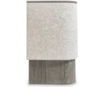 Bernhardt Monolith Faux-Stone 3-Door Buffet w/Plinth Base