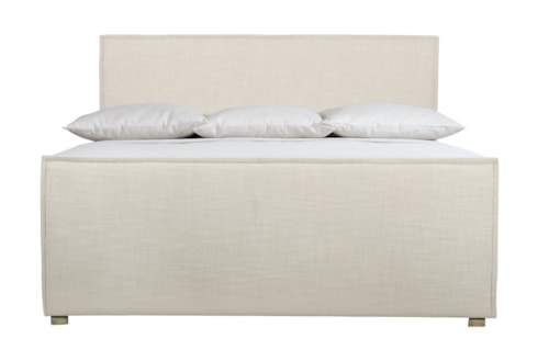 Transitional Upholstered California King Bed