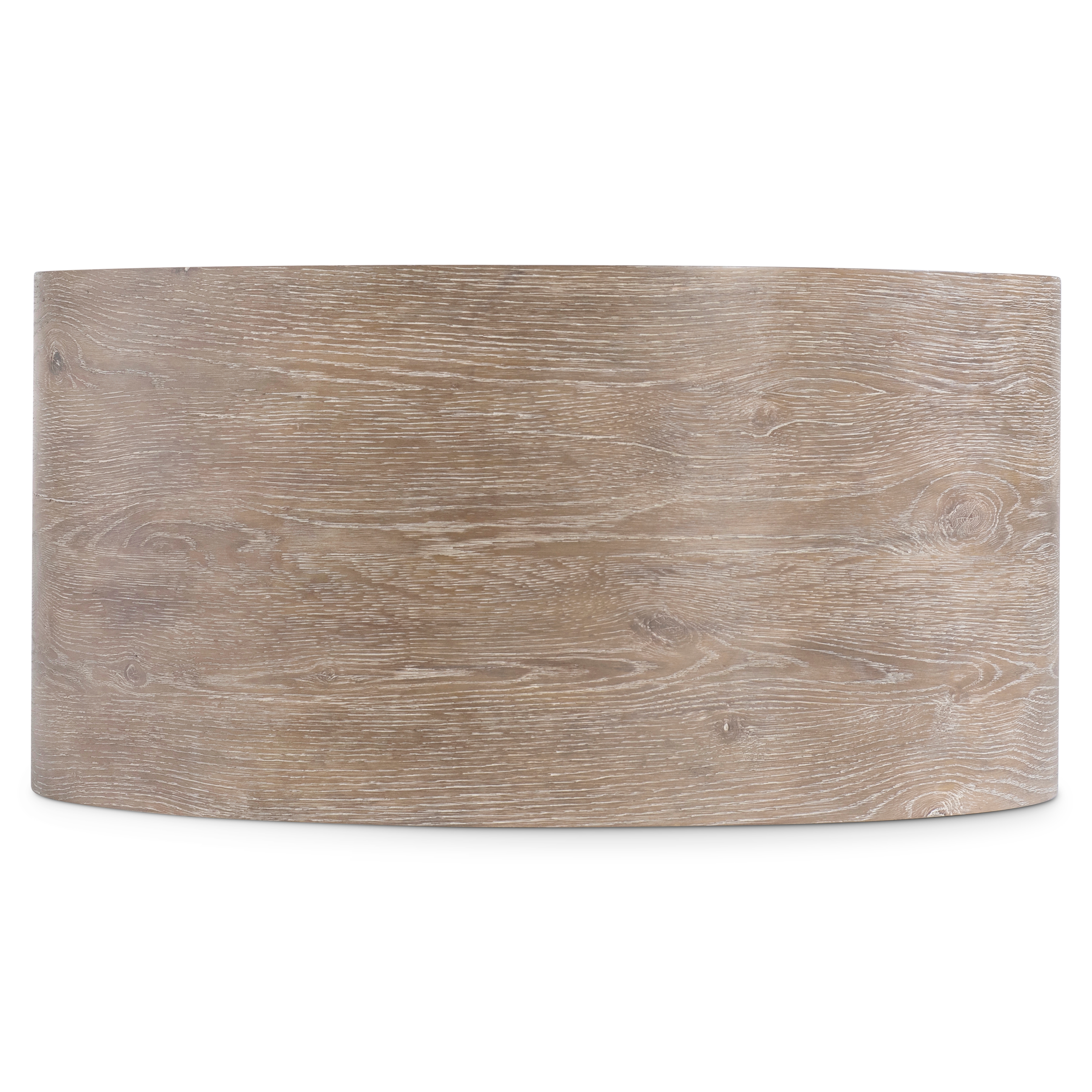 56" Sculptural Wooden Cocktail Table