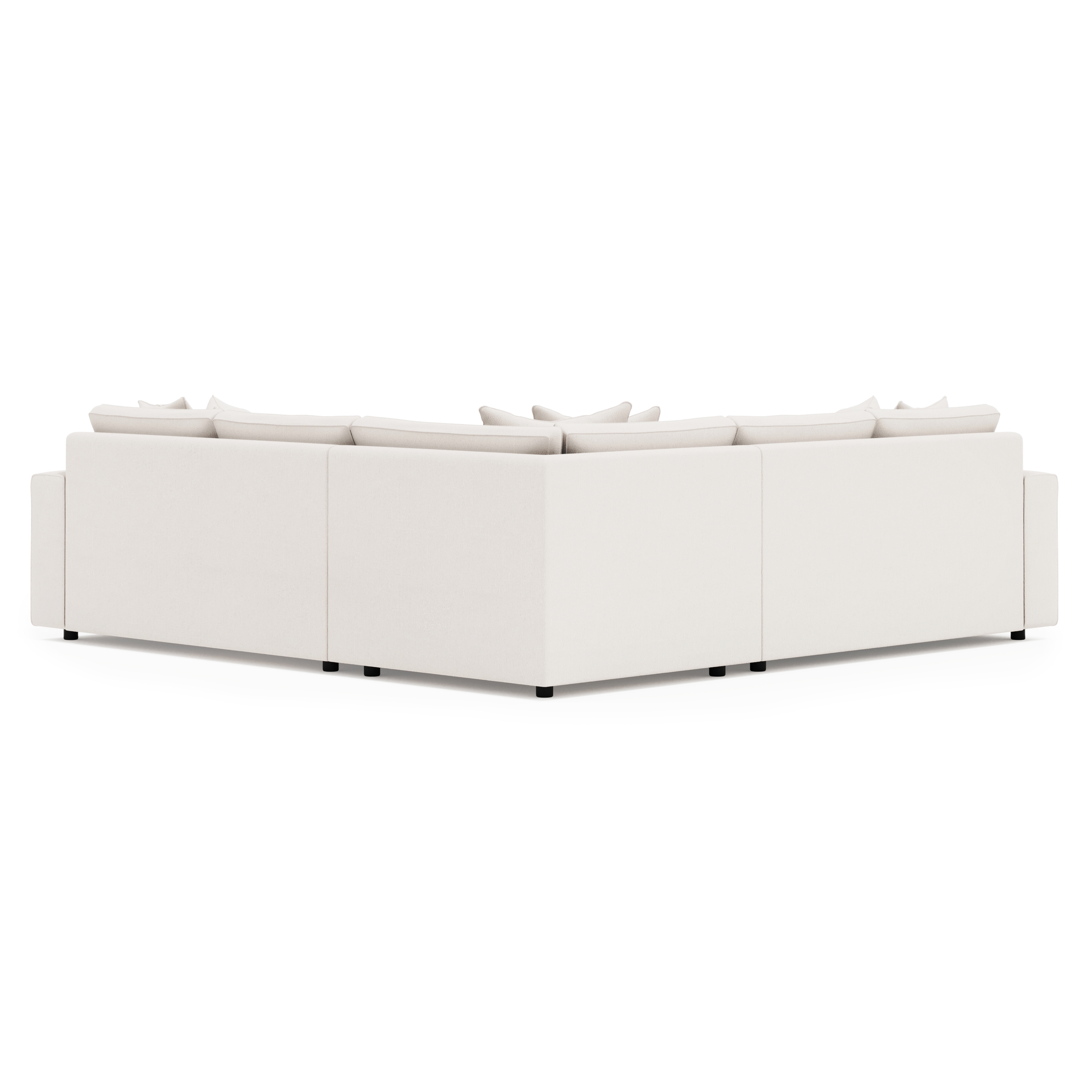 3-pc. Track-Arm Sectional w/Throw Pillows