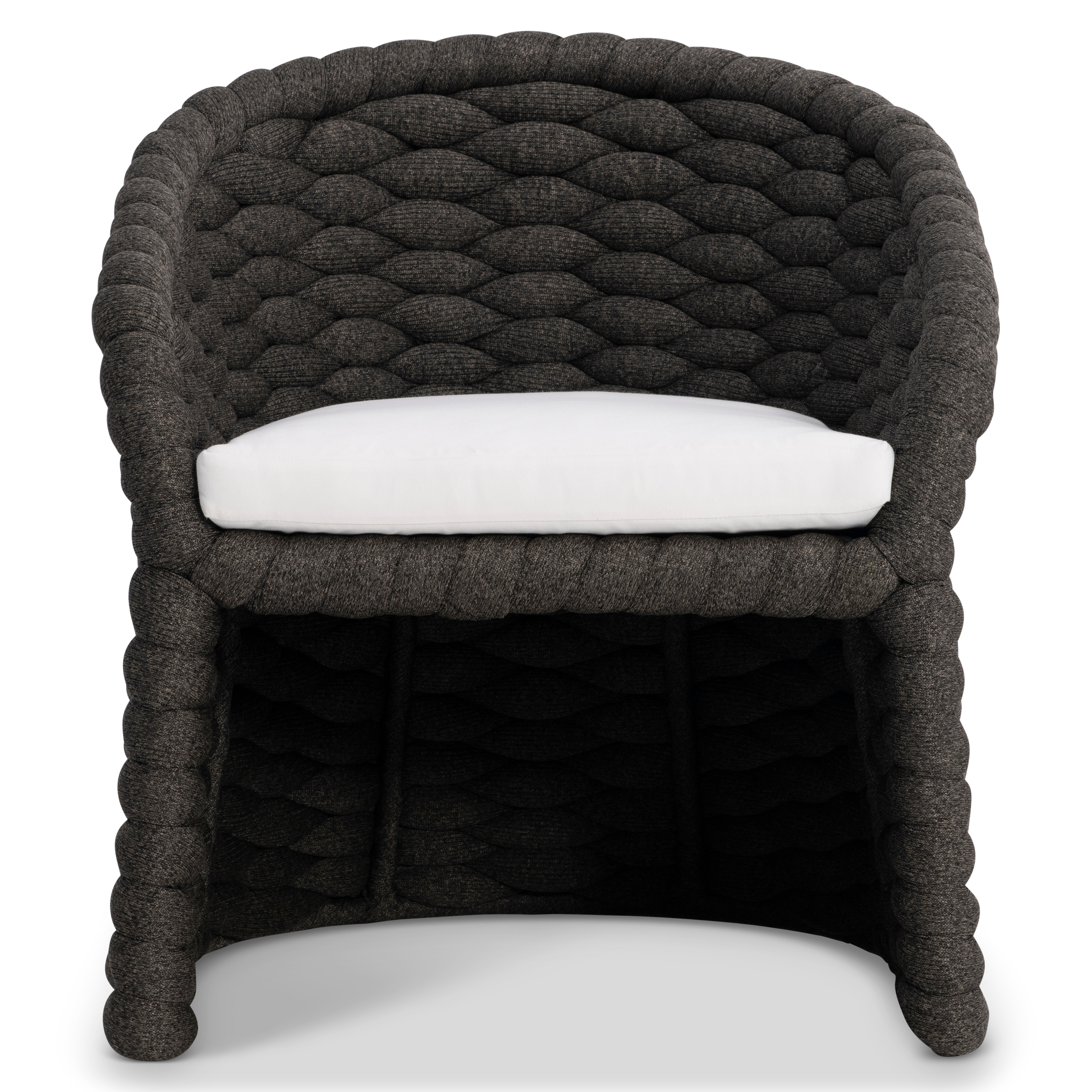 Outdoor Woven Dining Armchair w/Sock Cushion