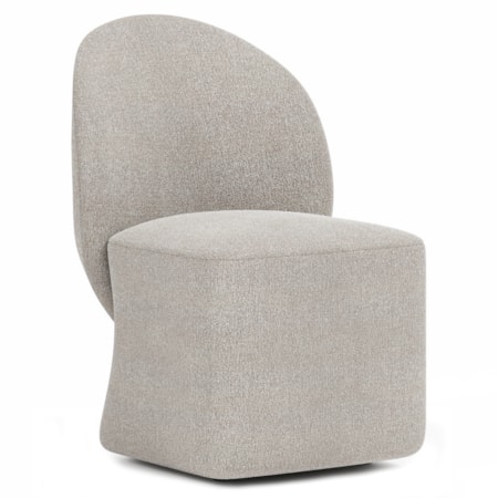Uph. Dining Side Chair w/Hidden Casters