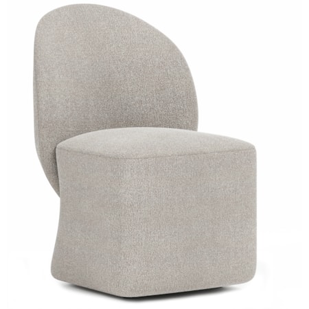 Uph. Dining Side Chair w/Hidden Casters