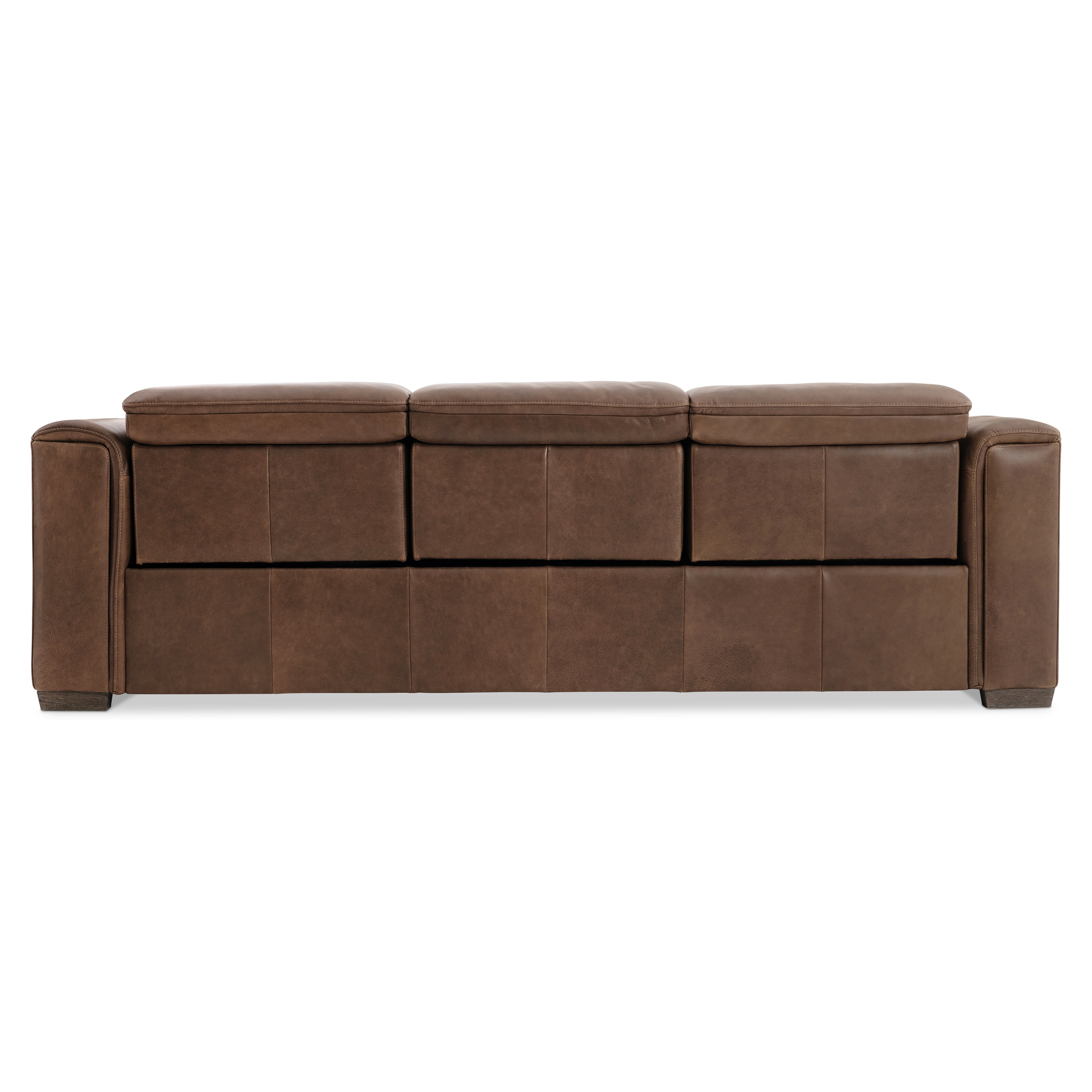 Bernhardt Bernhardt Living Power Reclining Leather Club Sofa