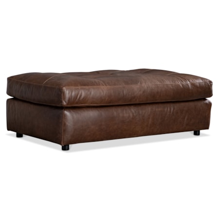 Nest Leather Ottoman