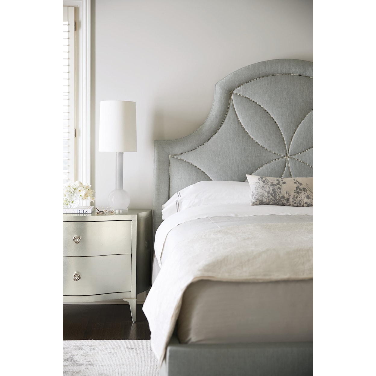 Bernhardt Calista King Upholstered Panel Bed