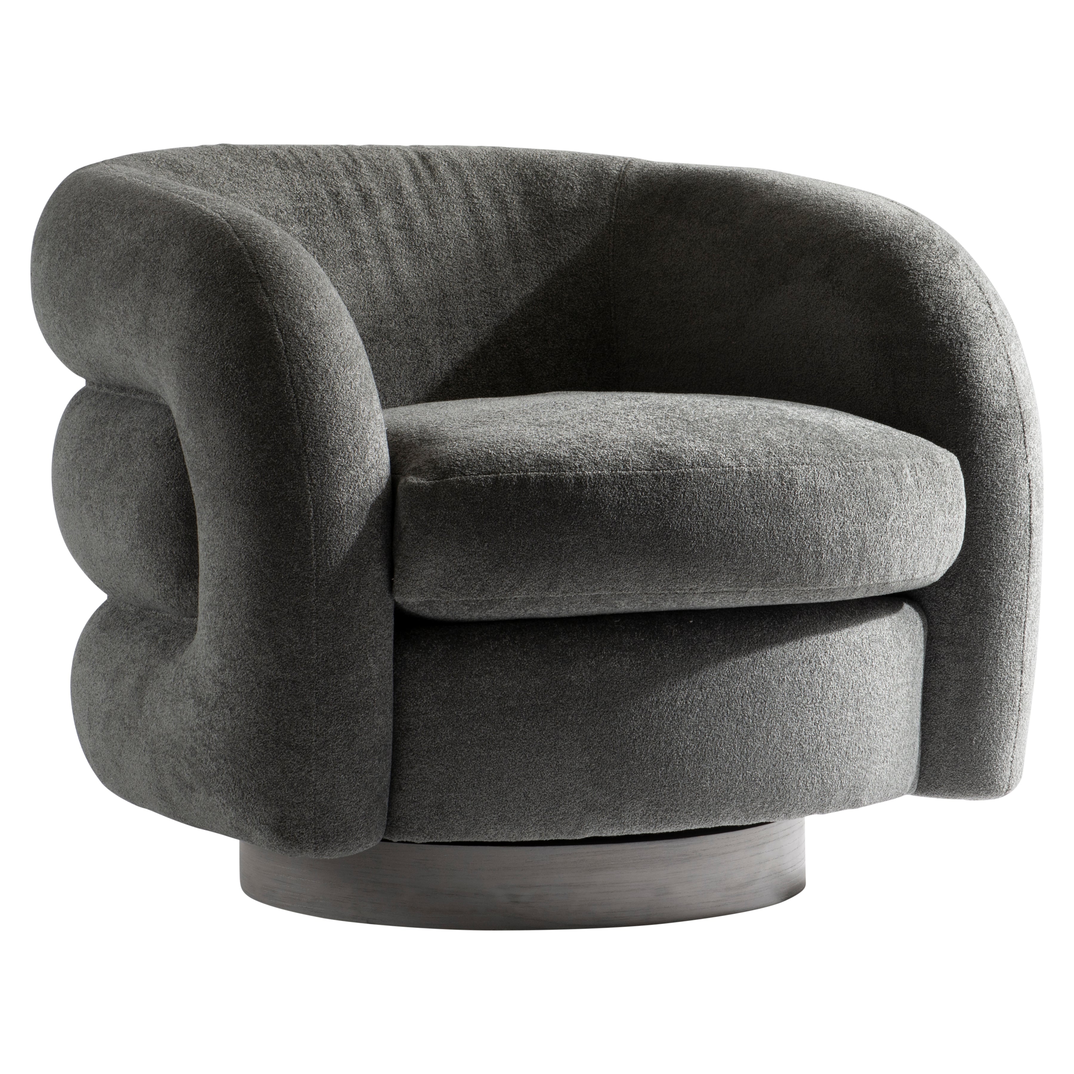 kelsey fabric swivel glider