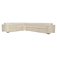 Lioni Leather Power Motion Sectional
